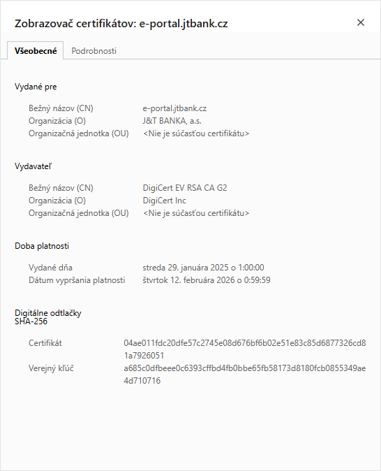 internet banking certifikat | WebJET CMS