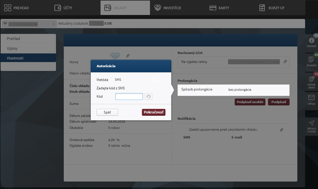 automaticka obnova terminovaneho vkladu 04 Automatická obnova termínovaného vkladu